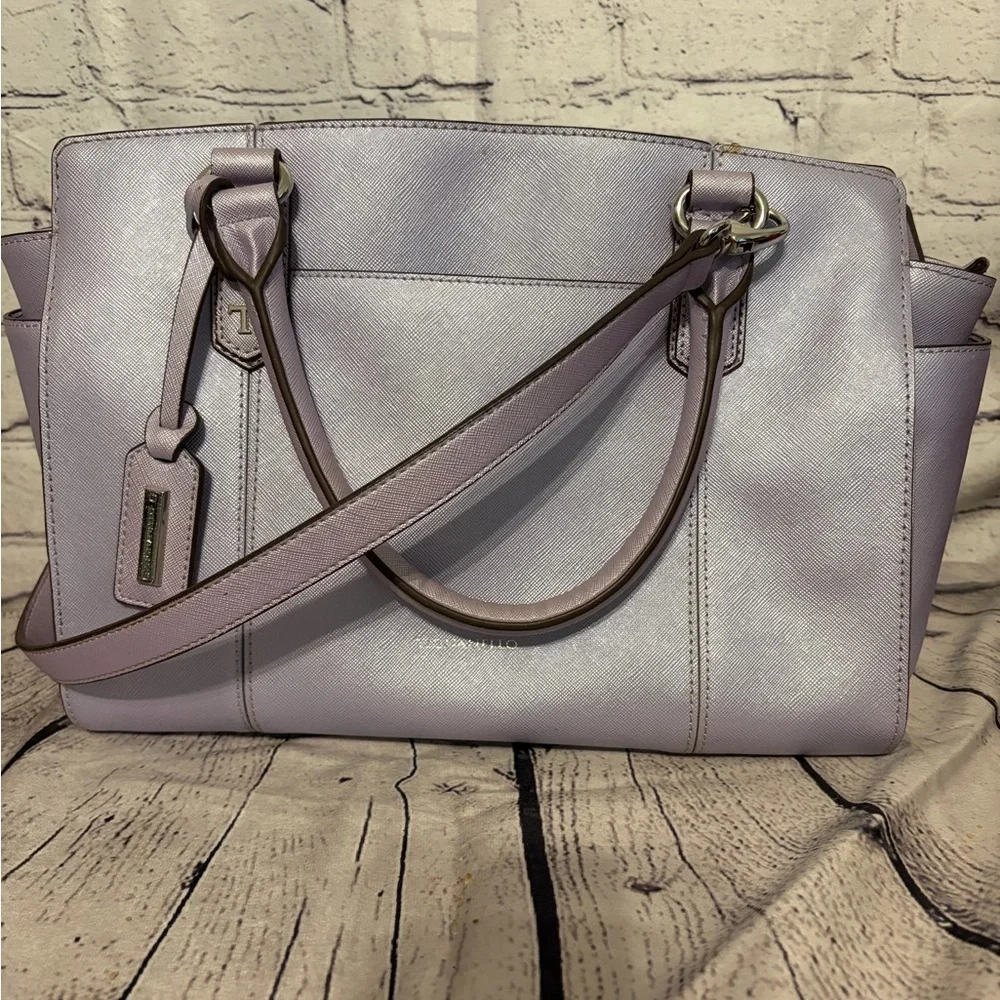Tignanello Saffiano Leather Purple Purse - Picture 1 of 11